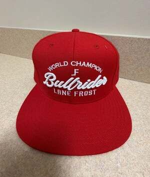 Lane Frost Brand 'Bullrider' World Champion Embroidered Snapback Cap